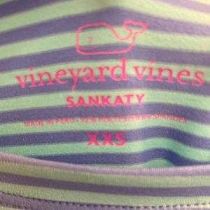 VINEYARD VINES SANKATY STRIPED SHIRT WOMENS SIZE XXS